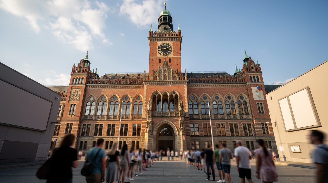 Migliaia di visitatori al giorno delle porte aperte del Rathaus di Berlino