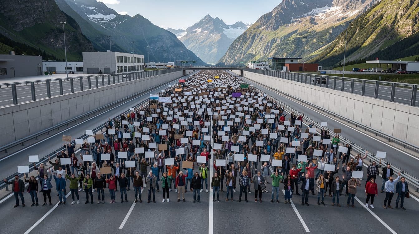 Blocco totale del Brennero per protesta: 4.500 manifestanti occupano l’autostrada, traffico paralizzato