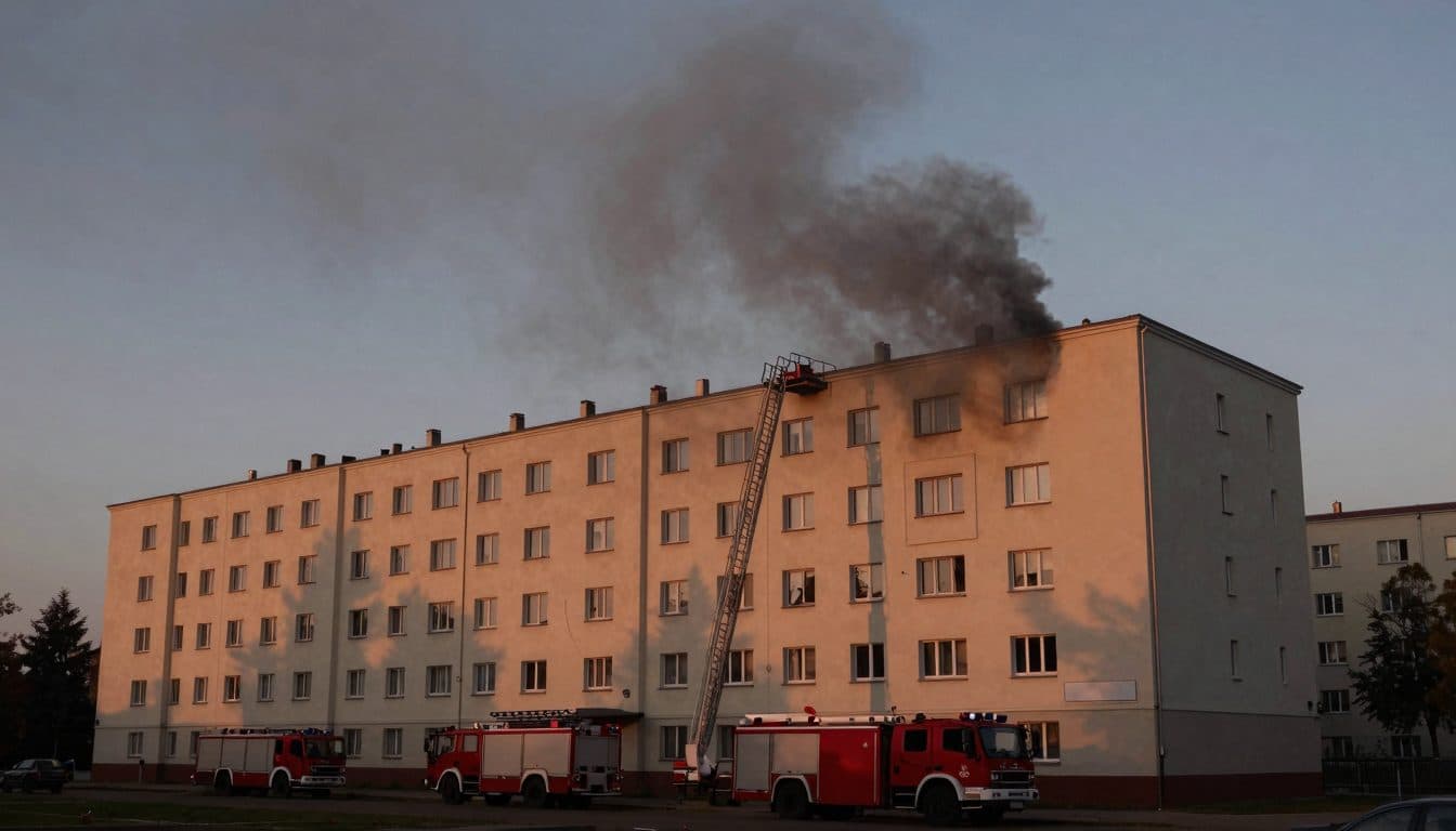 Incendio in un condominio di Vienna: due persone ferite, causa ignota