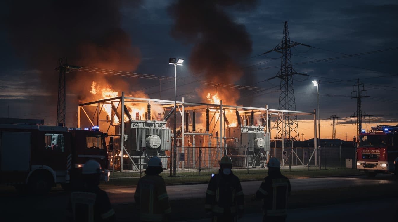 Blackout a Reutlingen: incendio in una sottostazione, 30.000 persone senza elettricità