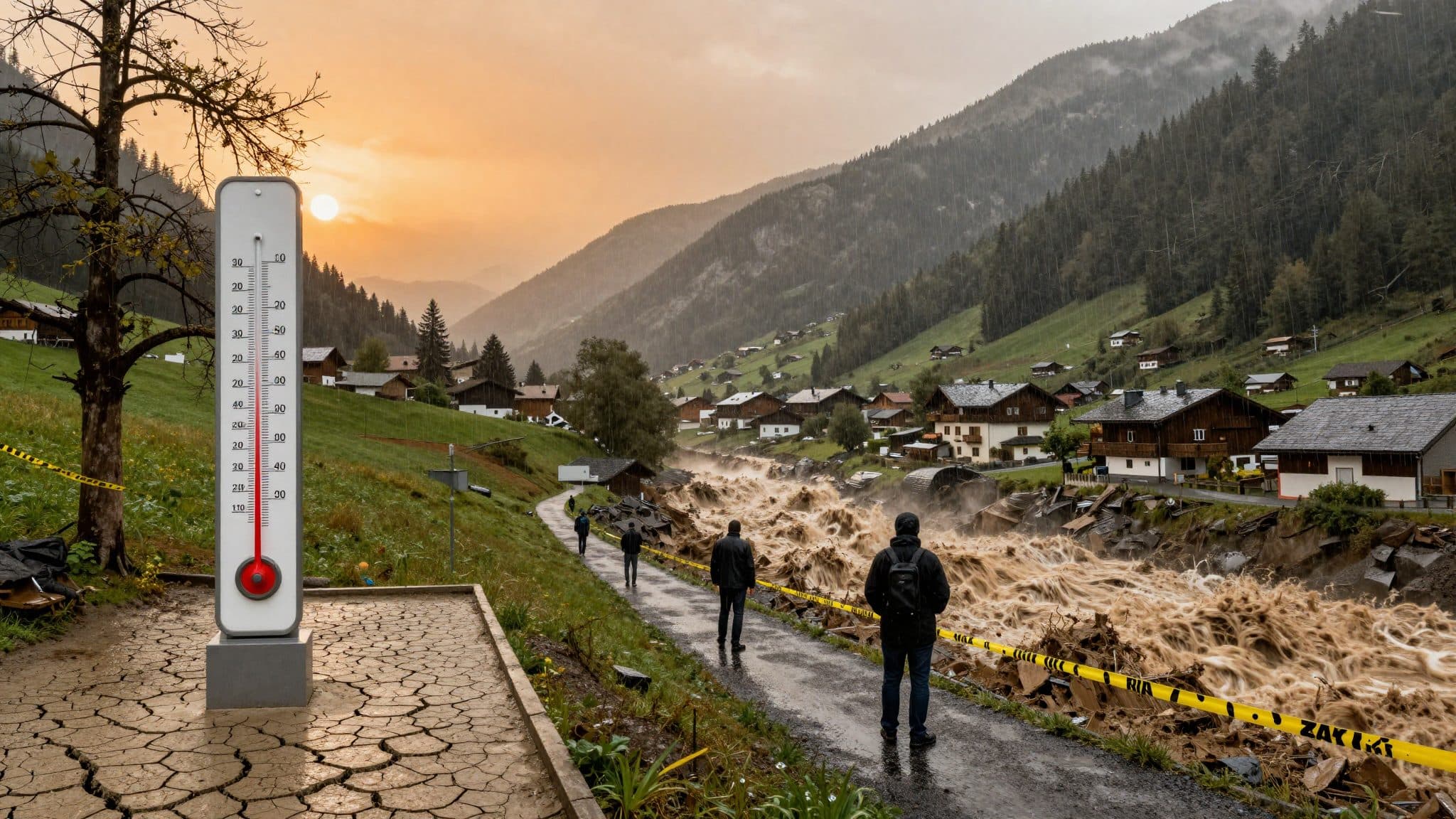 Caldo, frane e temporali: l'Austria vive un meteo estremo con temperature record