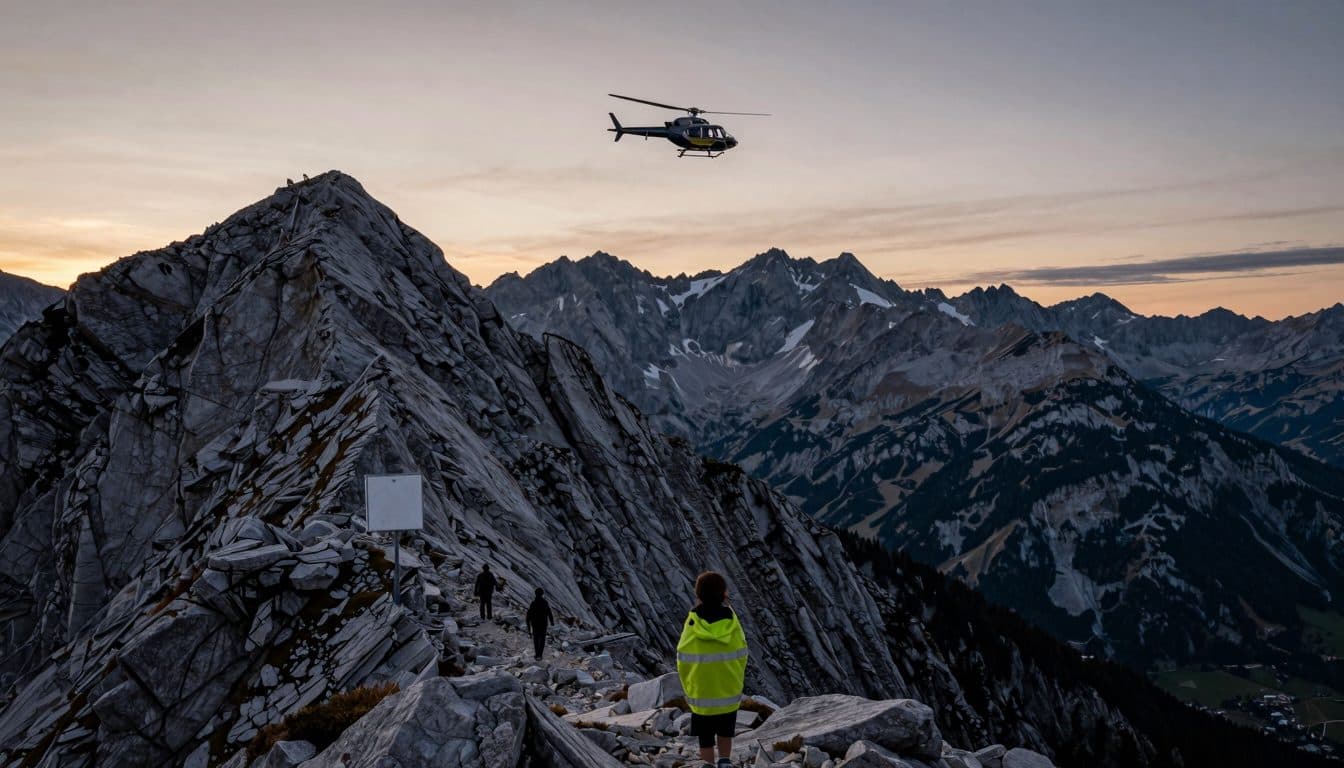 Decenne sviene durante un'escursione in montagna a Gosau – elicottero della polizia impegnato nell'operazione