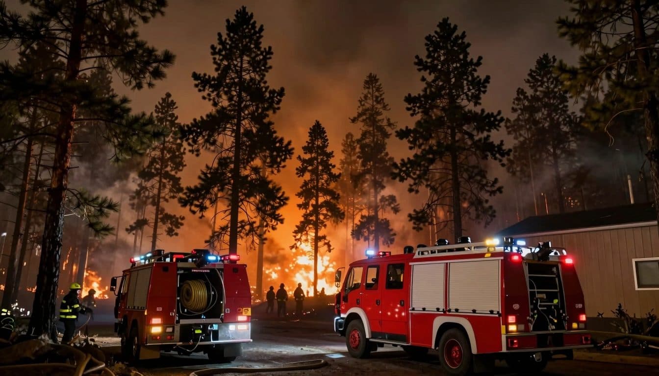 Incendio boschivo nel Föhrenwald: i vigili del fuoco di Mödling supportano i soccorsi catastrofali a St. Egyden