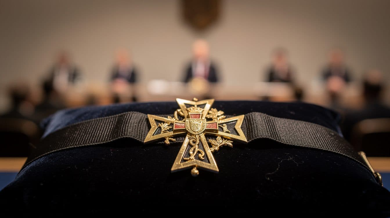 Georg Uecker riceve l'Ordine al Merito dello Stato della Renania Settentrionale-Vestfalia
