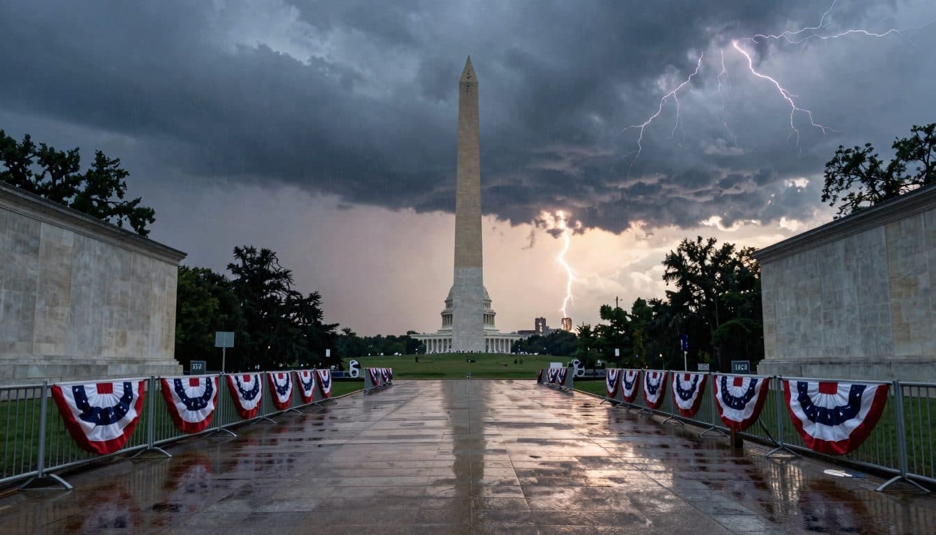 USA celebrano il 250° anniversario dell'indipendenza – caldo e maltempo complicano le feste a Washington