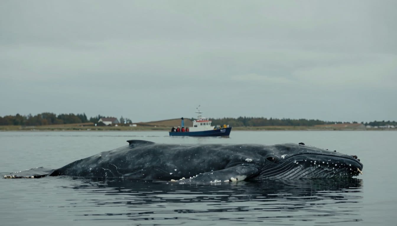 Ritrovato un capodoglio spiaggiato e senza vita nel Greifswalder Bodden, nel mar Baltico