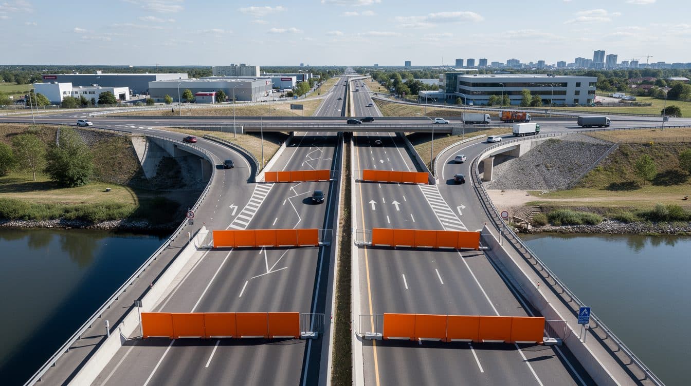 Bonn adegua la chiusura del Nordbrücke: la riapertura di uno svincolo accorcia il tratto chiuso della A565
