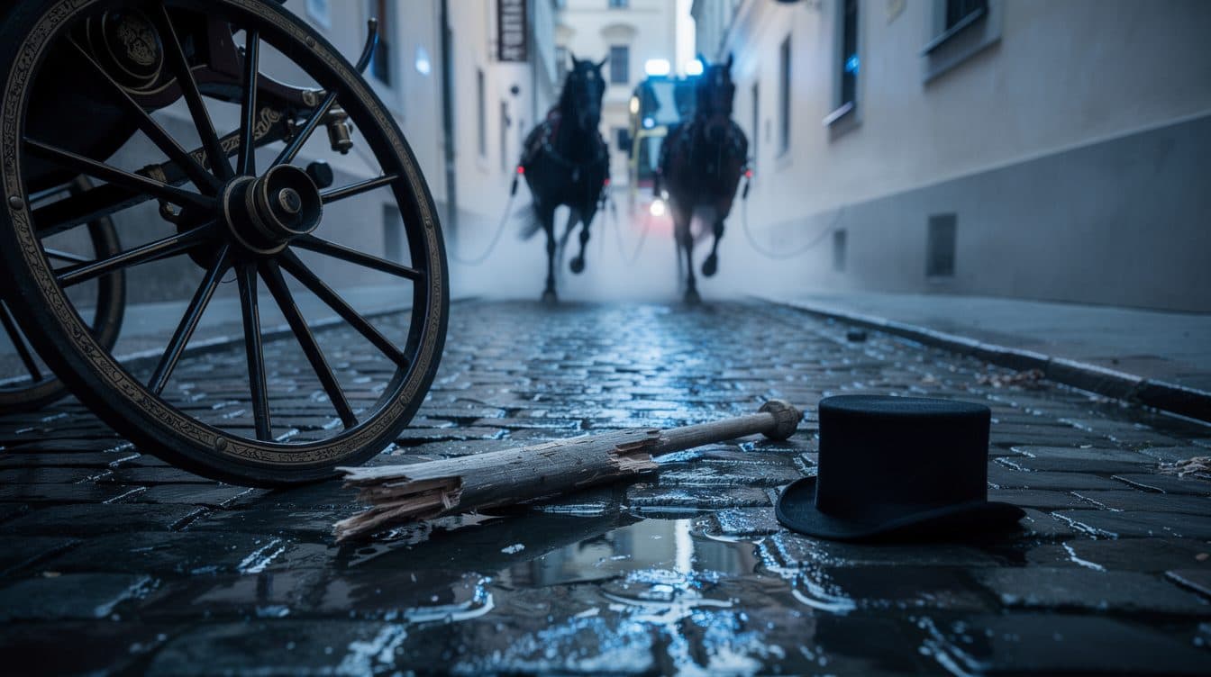 Incidente di fiacre a Vienna: cocchiere e due passeggeri feriti, cavalli in fuga