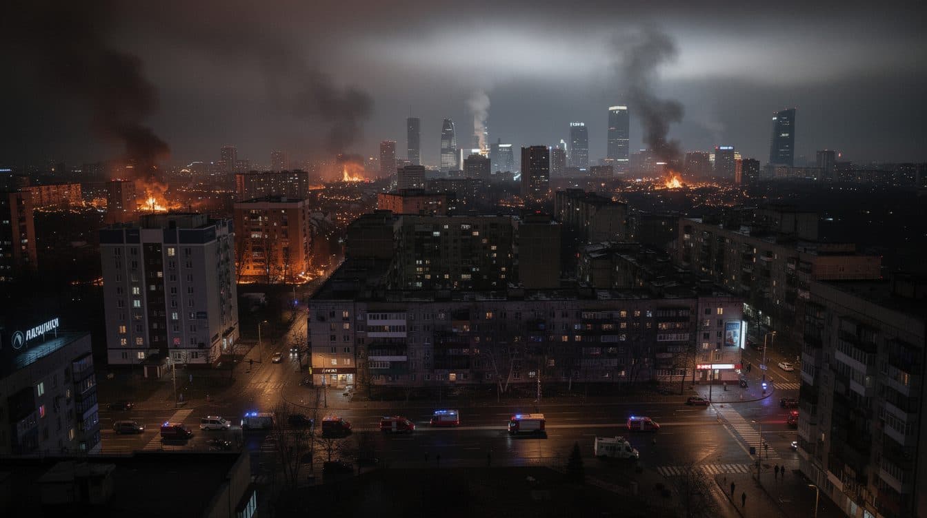 La Russia attacca Kiev con missili – colpi in tre distretti