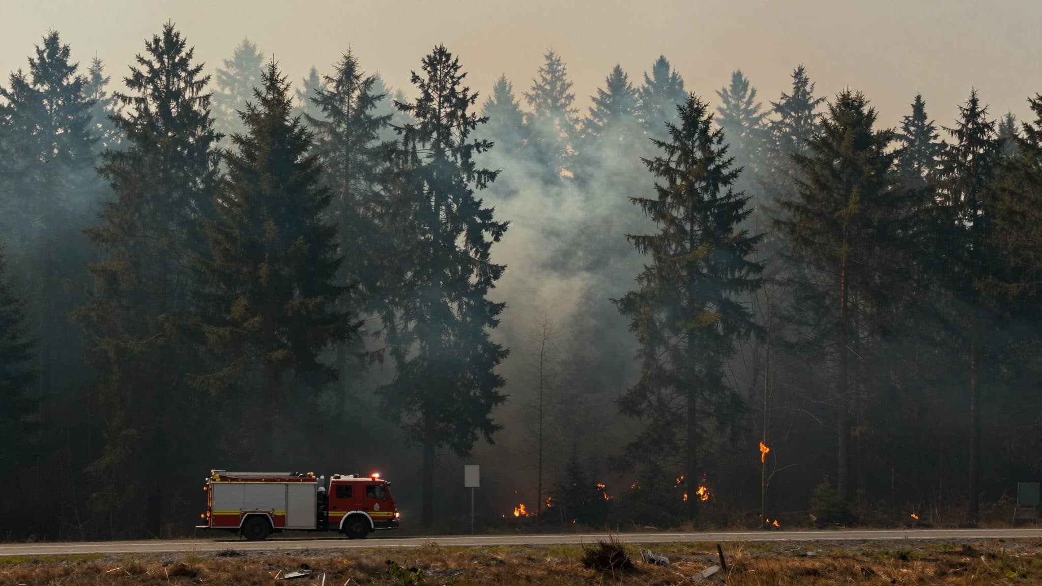 Incendi boschivi Rodenbach Bad Schwalbach: fumo sulla A7 in Assia