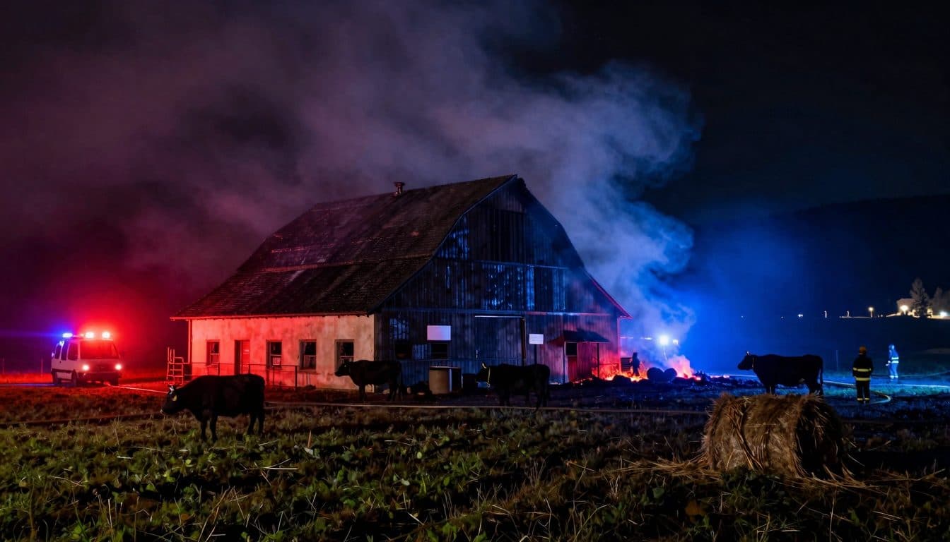 Incendio di una stalla in Carinzia: due vitelli muoiono tra le fiamme