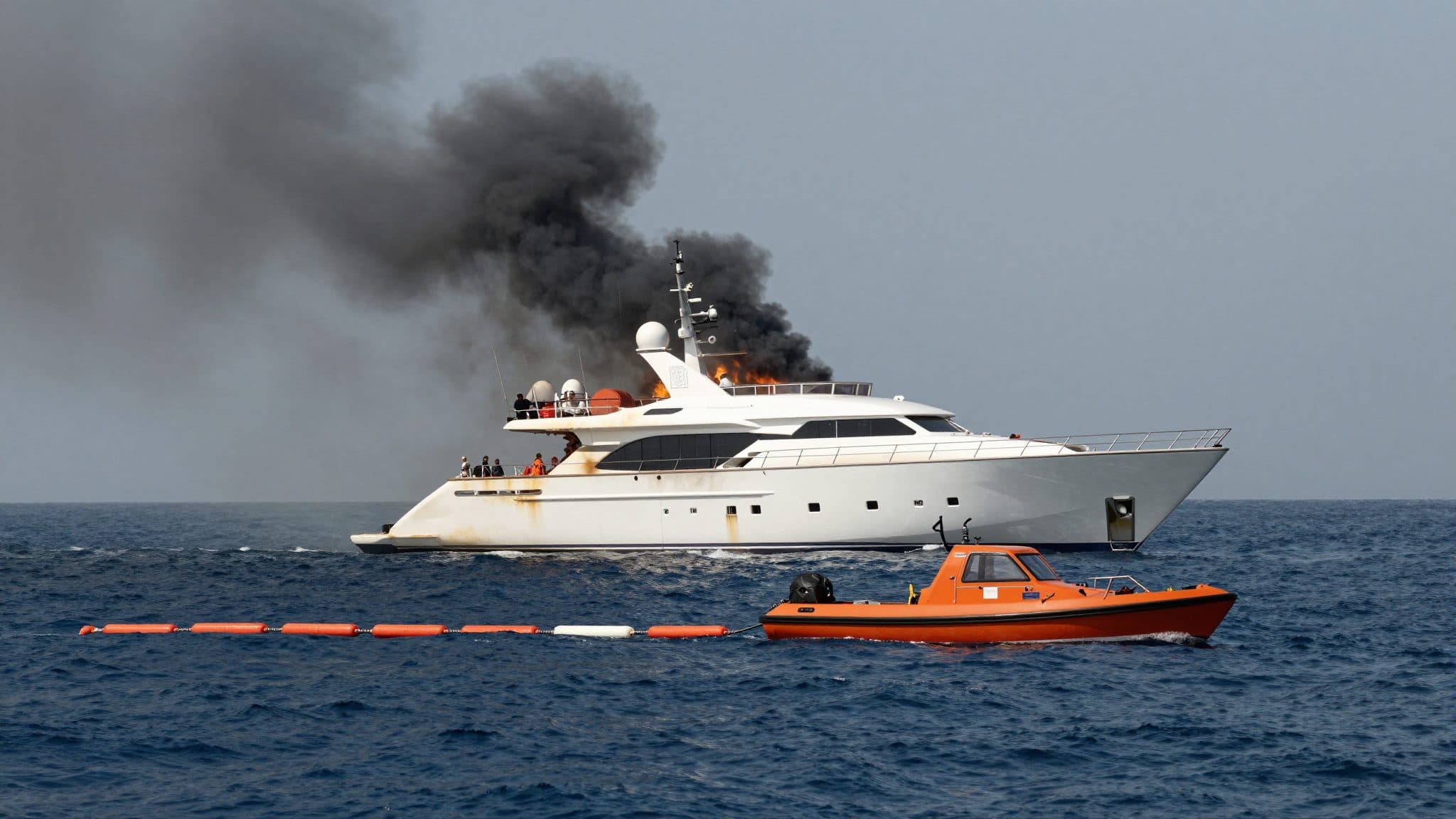 Yacht in fiamme al largo di Jesolo: dieci persone salvate, imbarcazione affondata