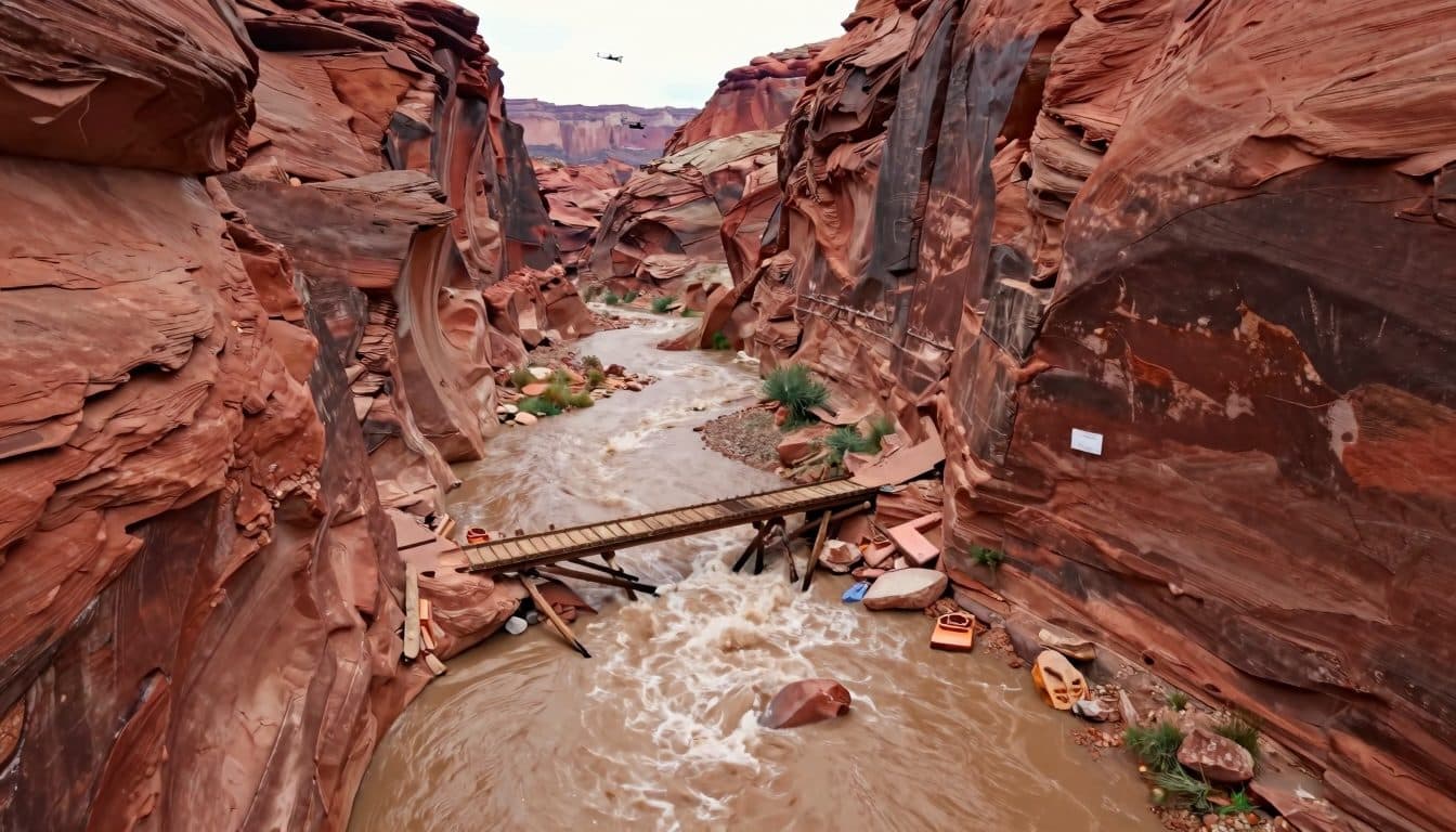 Un'alluvione improvvisa al Grand Canyon lascia più di dodici persone disperse