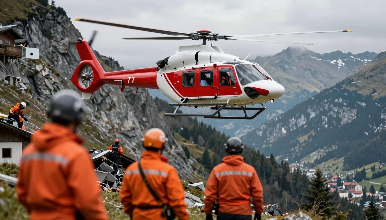 Quattroenne precipita per un pendio ripido di dieci metri in Bassa Austria e viene trasportata in ospedale con l'elicottero