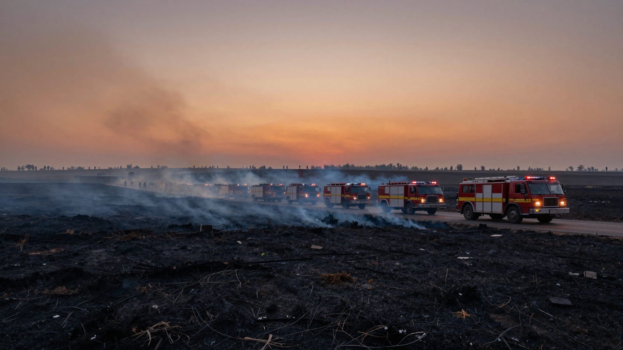 Incendio di sterpaglie vicino all'aeroporto di Vienna: 120 soccorritori combattono le fiamme per sei ore