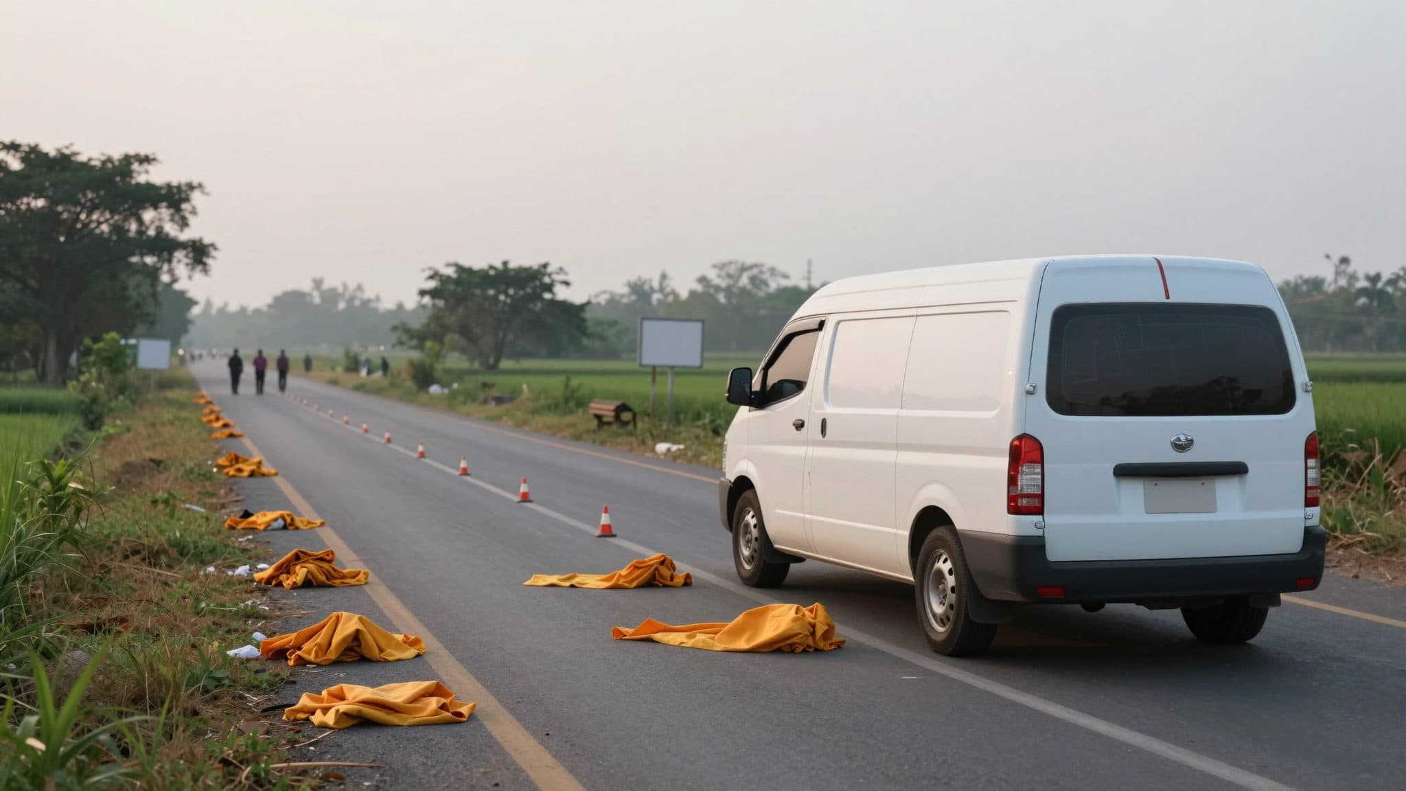 Bambino di undici anni si scaglia contro un pellegrinaggio buddista in Thailandia, uccidendo otto monaci