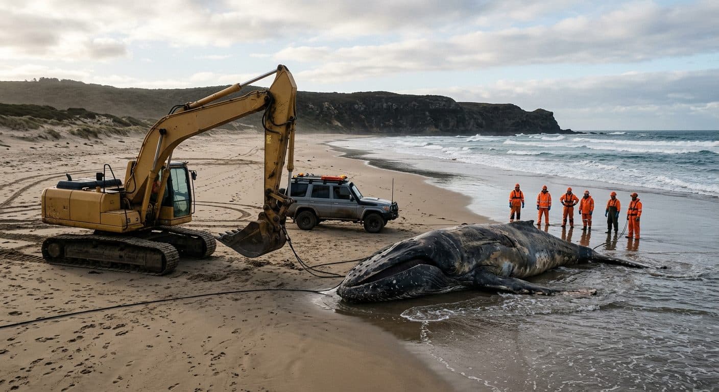Il cetaceo trascinato a riva ad Anholt: al via le operazioni per l’autopsia pubblica di “Timmy”