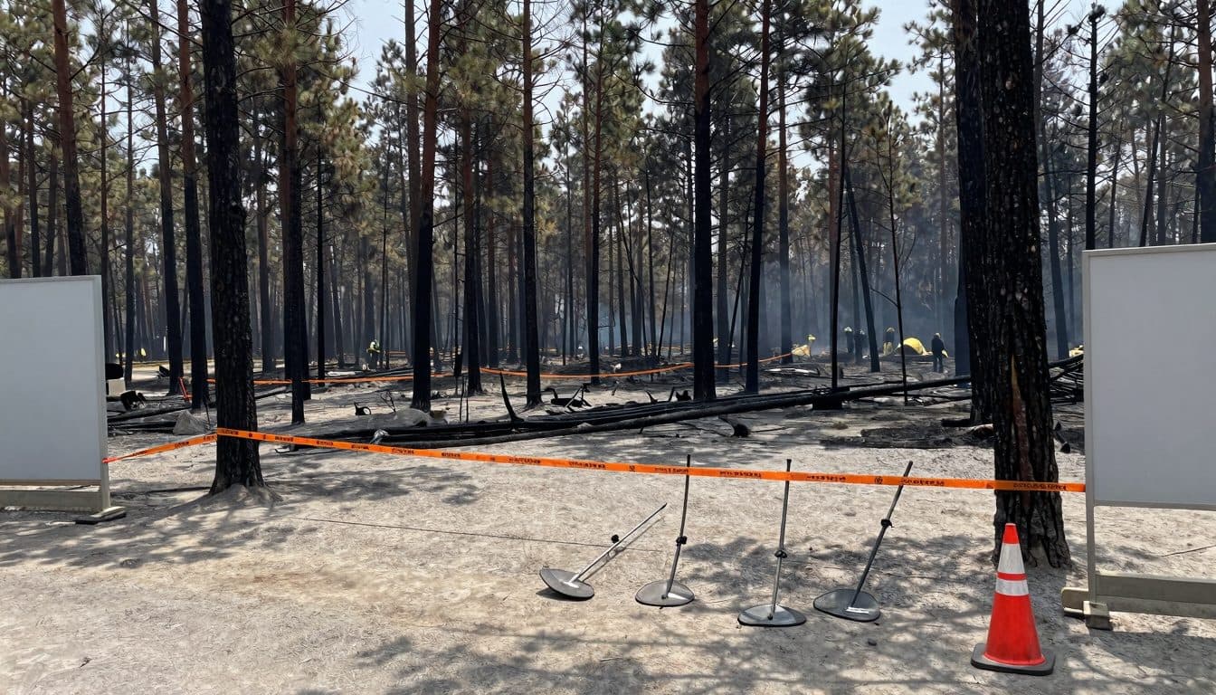 Incendio boschivo nel Föhrenwald: un danneggiato critica le autorità per i costi della bonifica da ordigni esplosivi