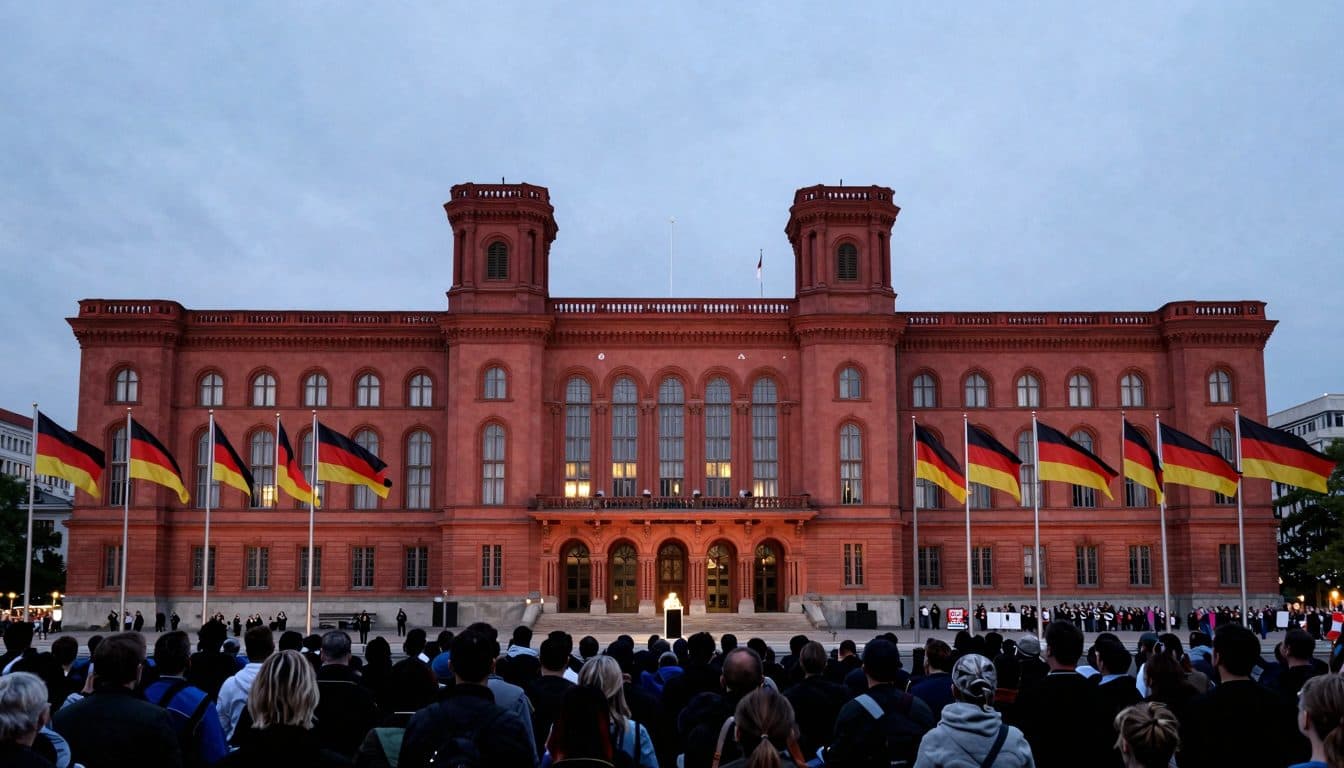 L'AfD apre la campagna per le elezioni di Berlino al Municipio Rosso mentre le contro-proteste radunano centinaia di persone