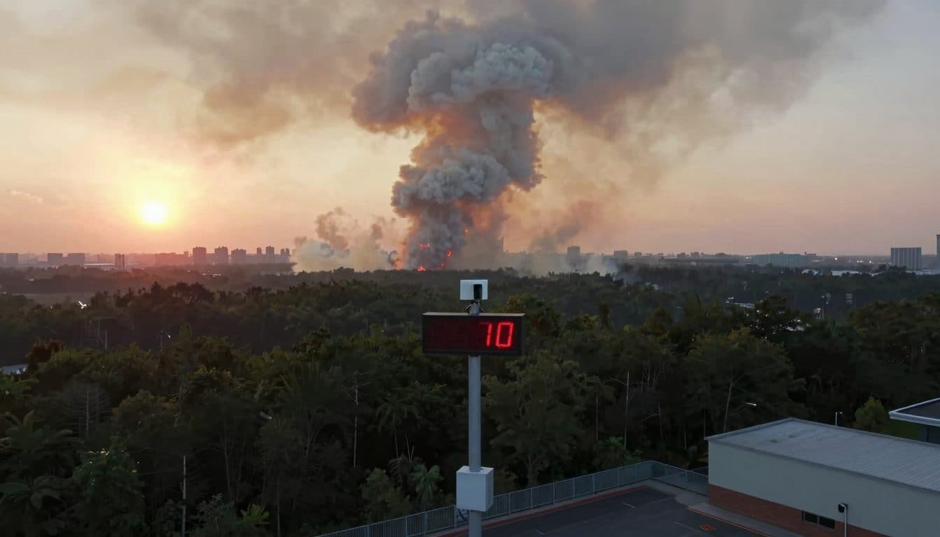 Rapporto OMM: ondate di calore e incendi boschivi alimentano l'inquinamento atmosferico globale nel 2025