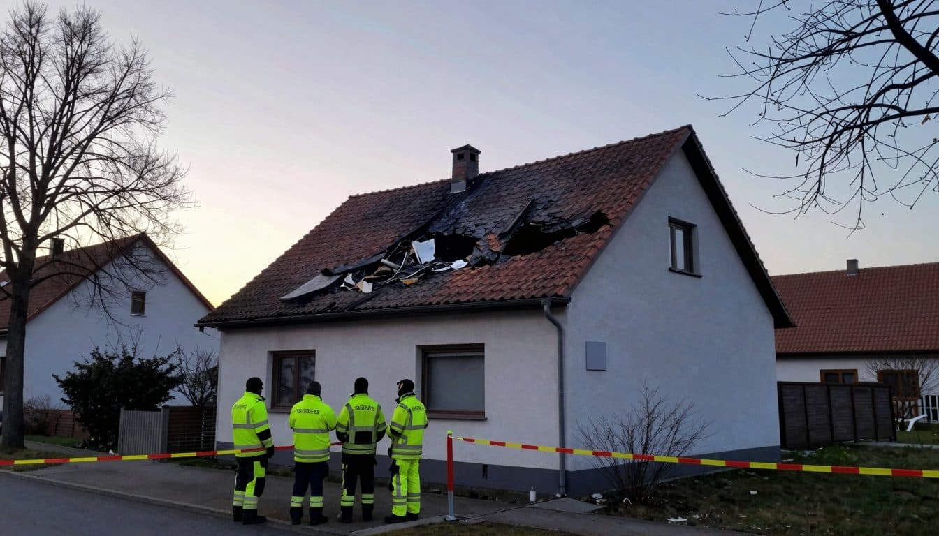 Piccolo aereo precipita su un'abitazione a Ganderkesee – entrambi gli occupanti morti