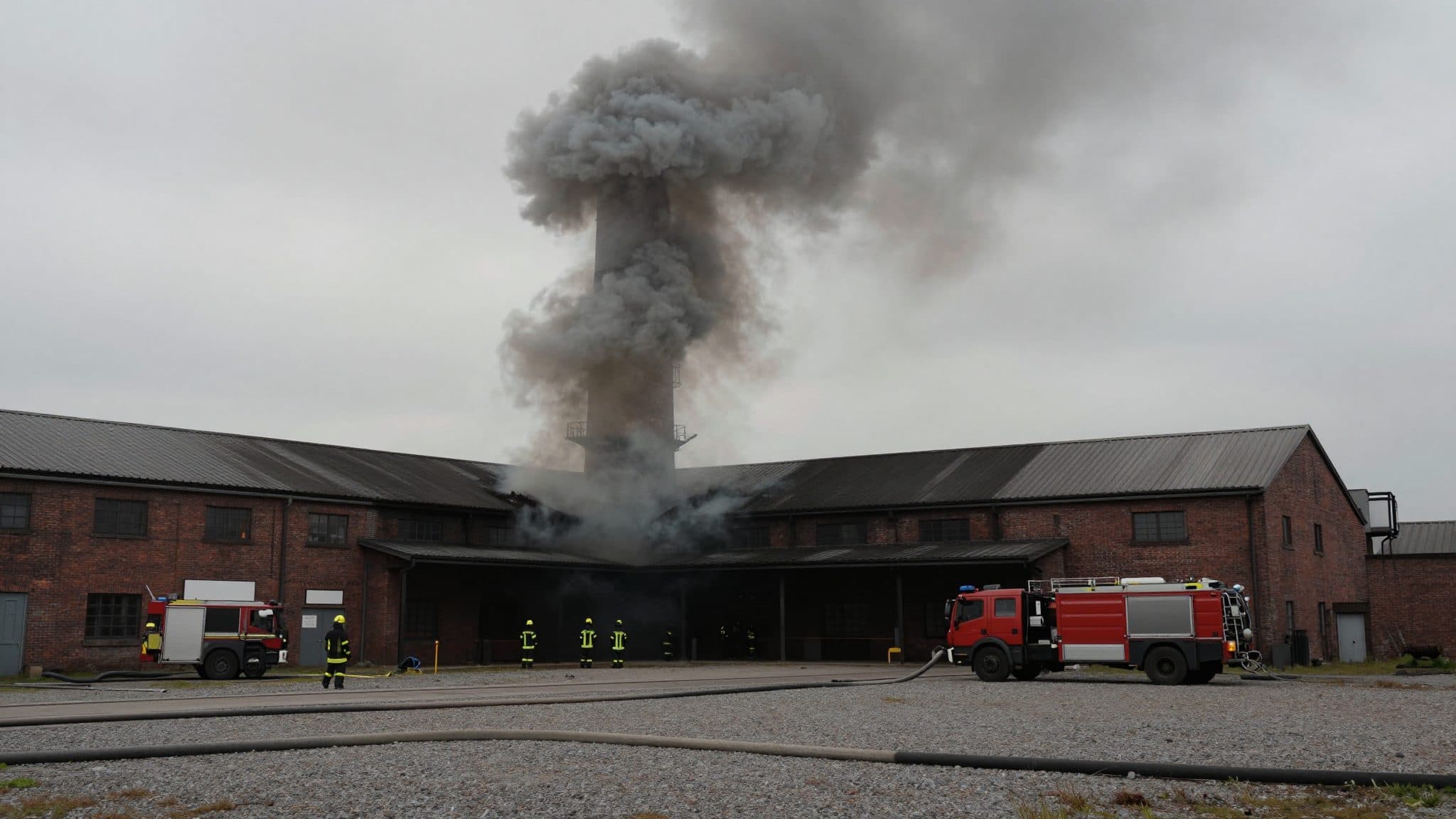 Grande incendio nel Dampflokwerk Meiningen: oltre 100 vigili del fuoco combattono le fiamme in due capannoni