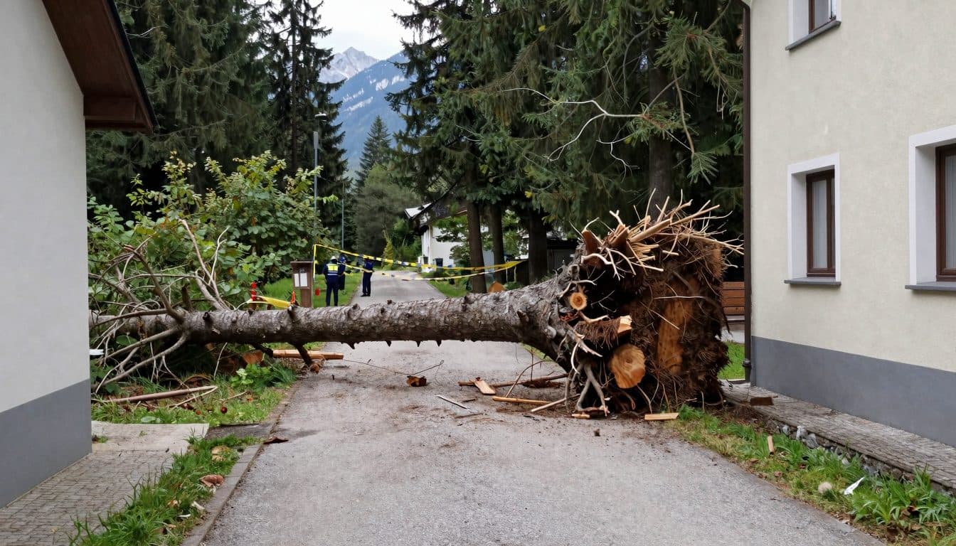 Bambino di dieci anni ucciso da un albero durante lavori di taglio del legno in Alta Baviera