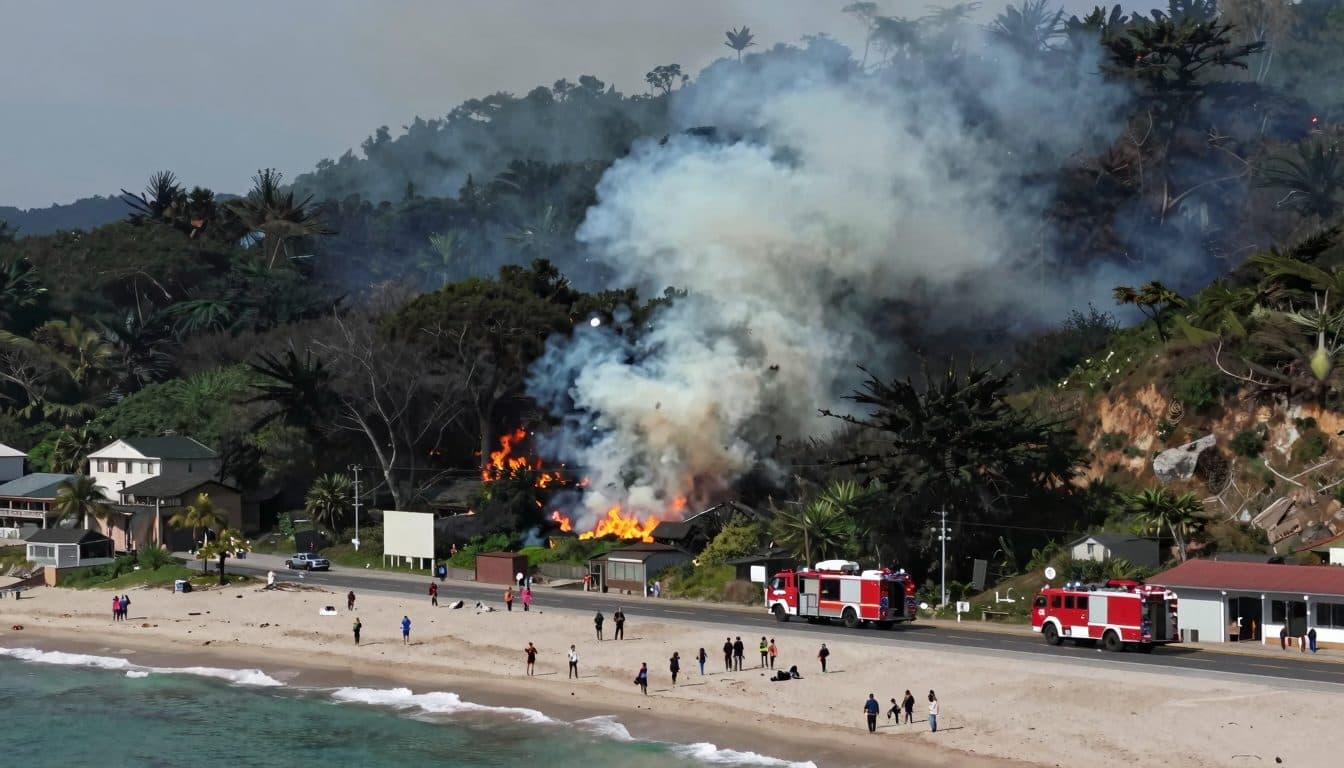 Incendi boschivi sulla costa adriatica croata: i turisti devono lasciare Omiš e dintorni