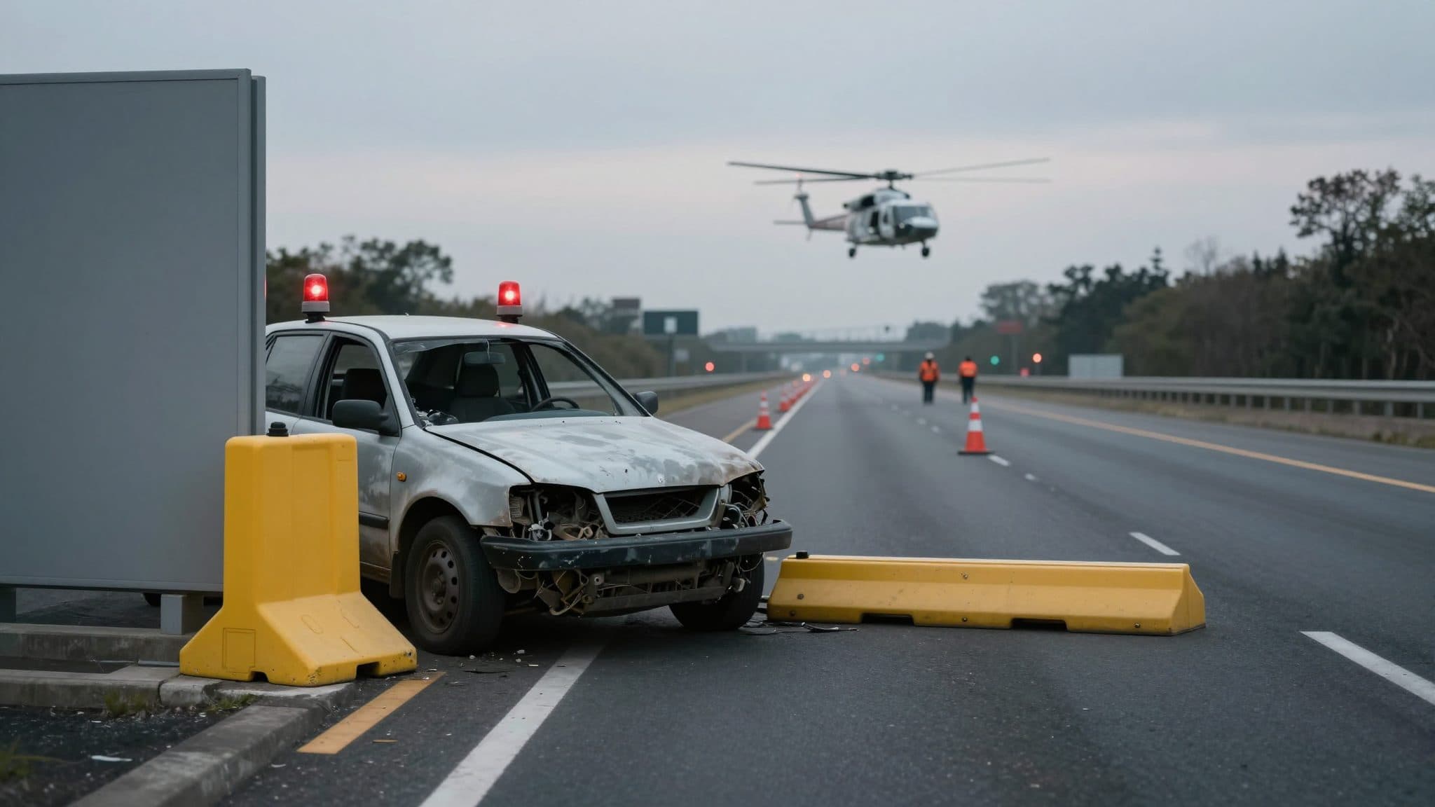 Famiglia ferita in un incidente sulla A9 vicino a Lebring – l'auto si schianta senza frenare contro un attenuatore d'urto