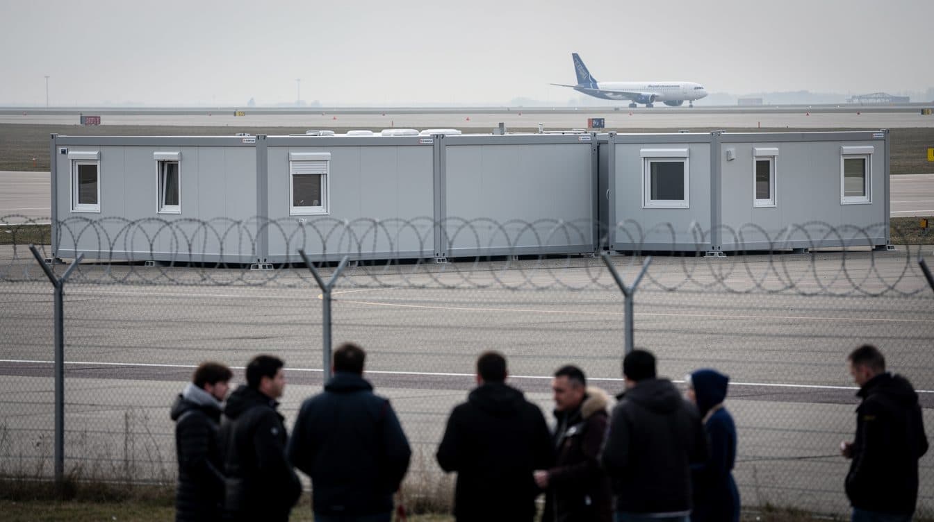 Apertura del nuovo centro per l'asilo all'aeroporto BER di Schönefeld