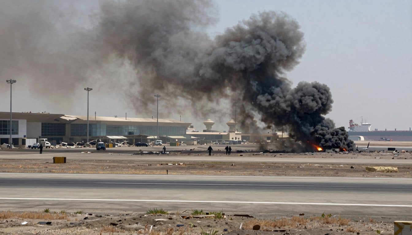 Pesanti raid aerei sull'a aeroporto di Sanaa intensificano il conflitto yemenita