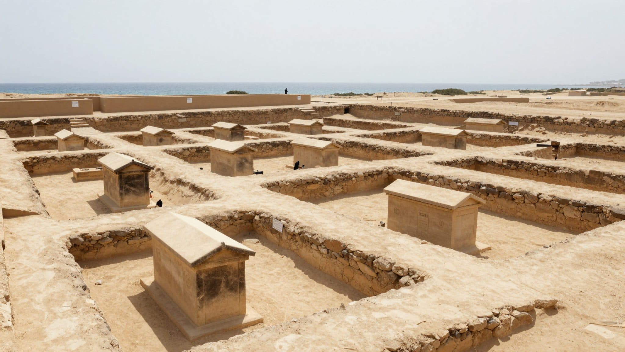 Archeologi scoprono in Egitto quasi 2000 anni tombe con sarcofago di granito mai aperto