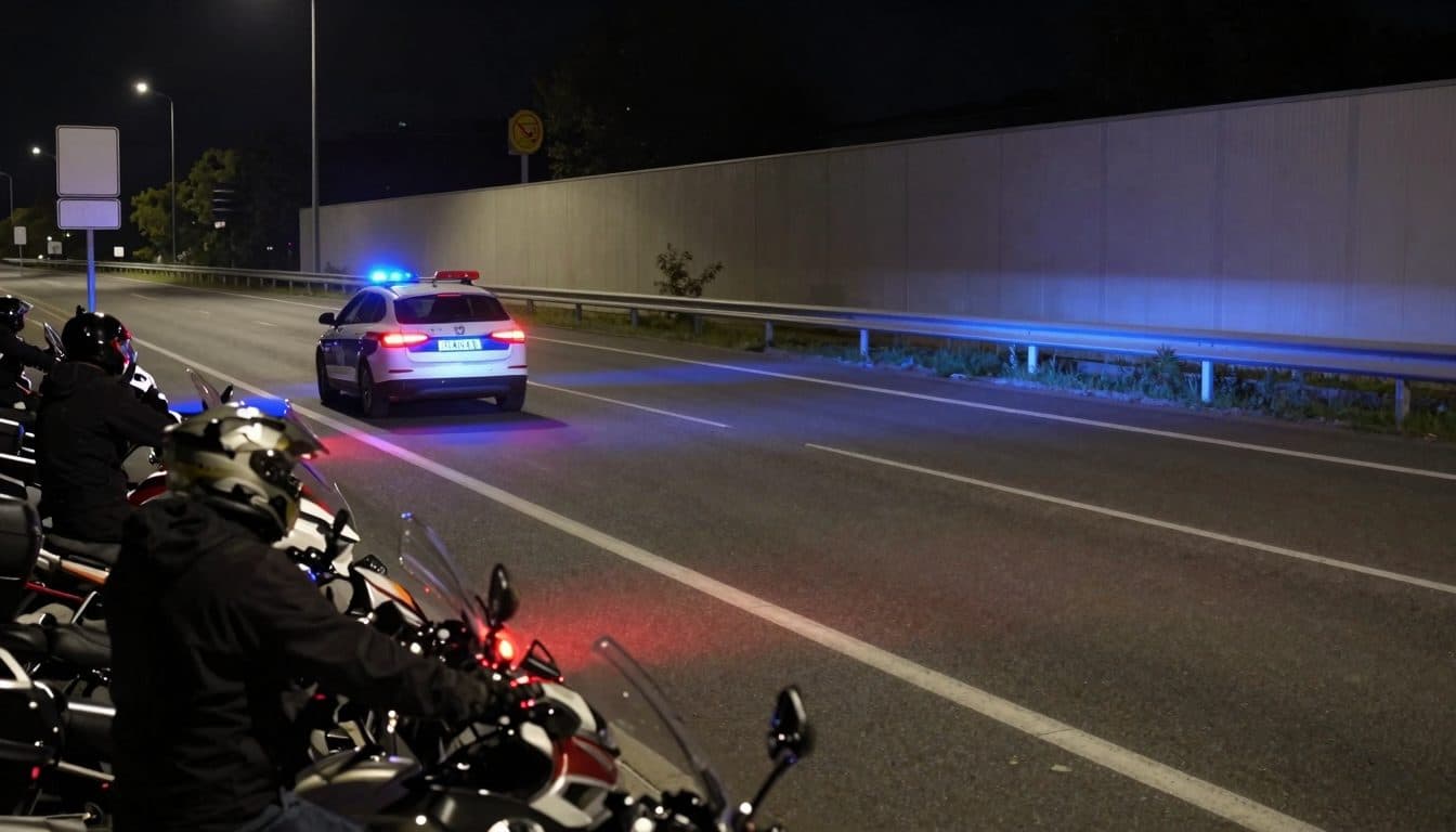Fuga in moto a Maria Lanzendorf: la polizia nel mirino otto centauri sulla B11