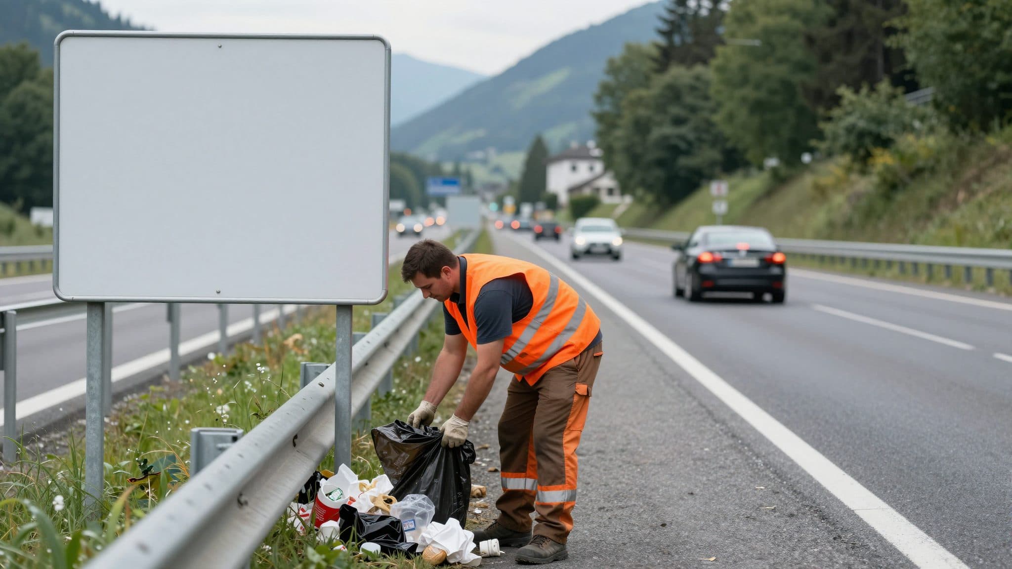 Asfinag ha raccolto quasi 8.900 tonnellate di rifiuti sulle autostrade austriache nel 2025