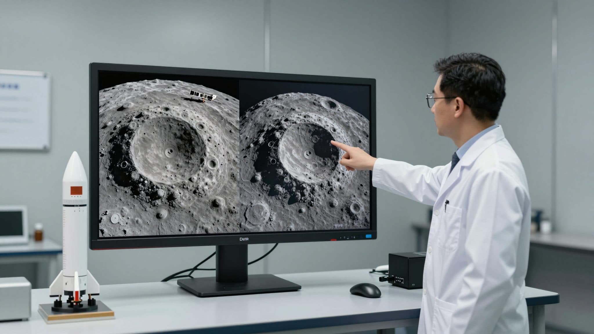 Nuove immagini mostrano il sito d'impatto dove un booster del razzo SpaceX ha colpito la Luna