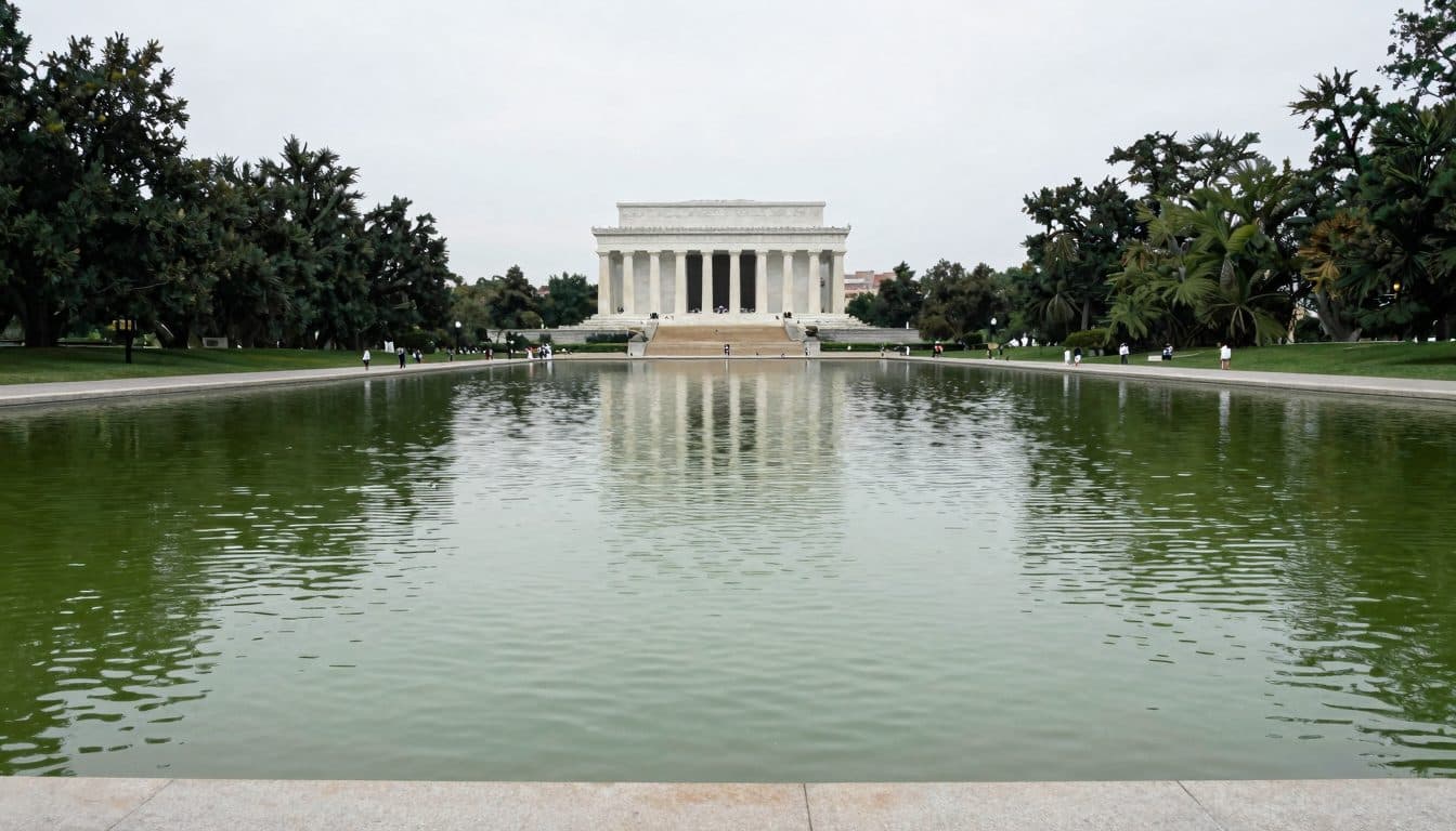 Accusa contro un ex partecipante alle Olimpiadi per il danneggiamento del Reflecting Pool a Washington