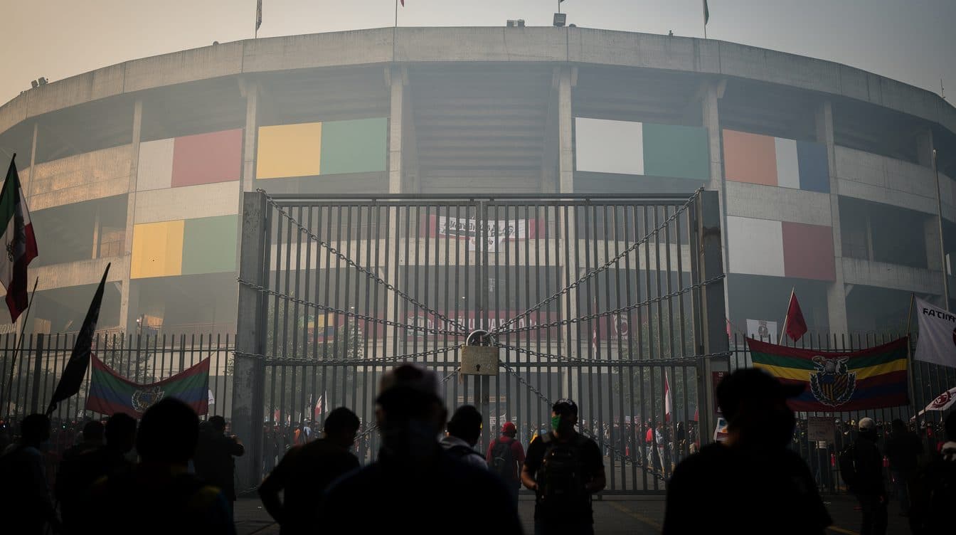 Insegnanti bloccano lo Stadio Azteca prima dell'apertura dei Mondiali – Sheinbaum parla di provocazione