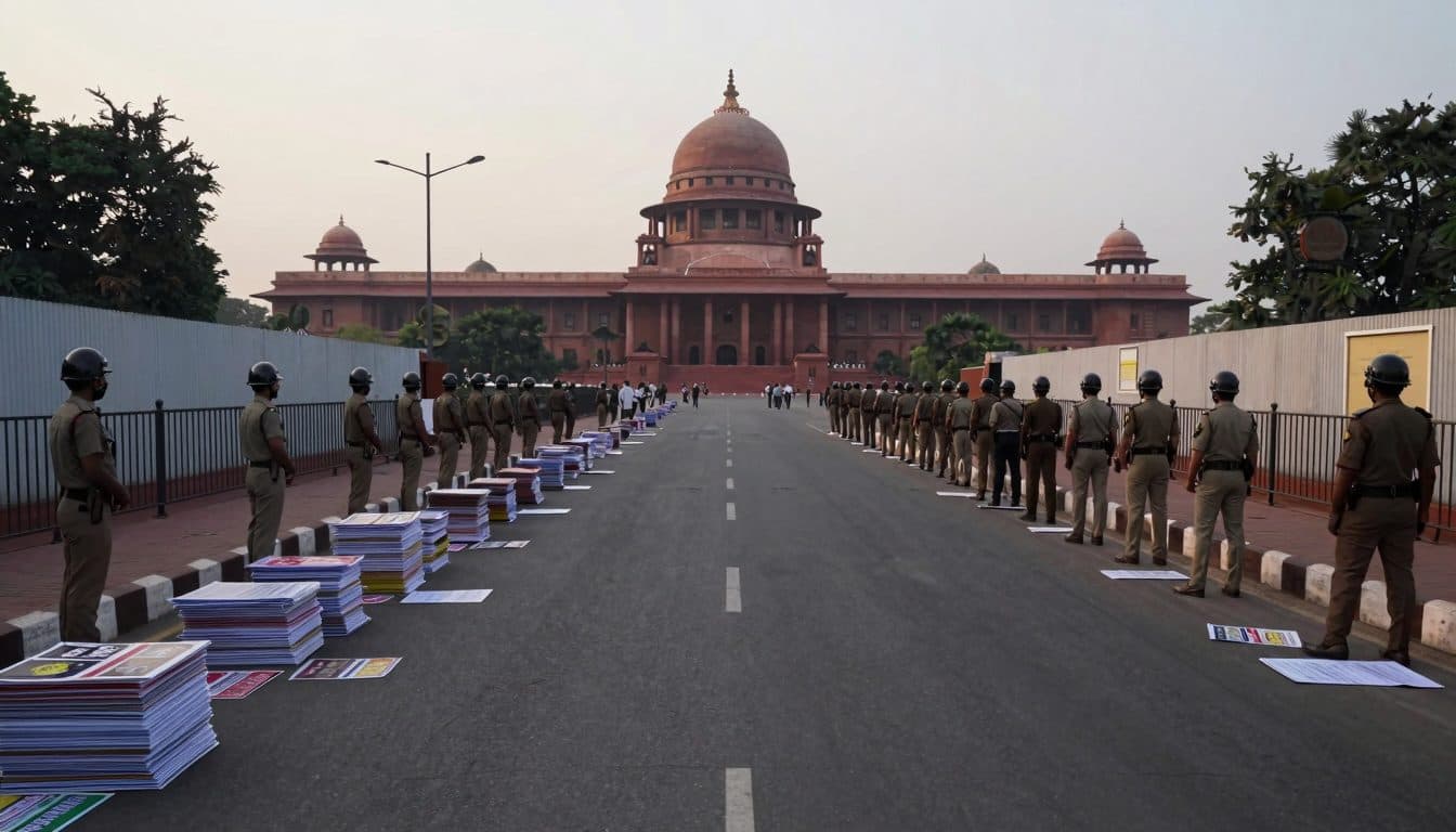 Il movimento Cockroach protesta a Nuova Delhi contro il governo Modi