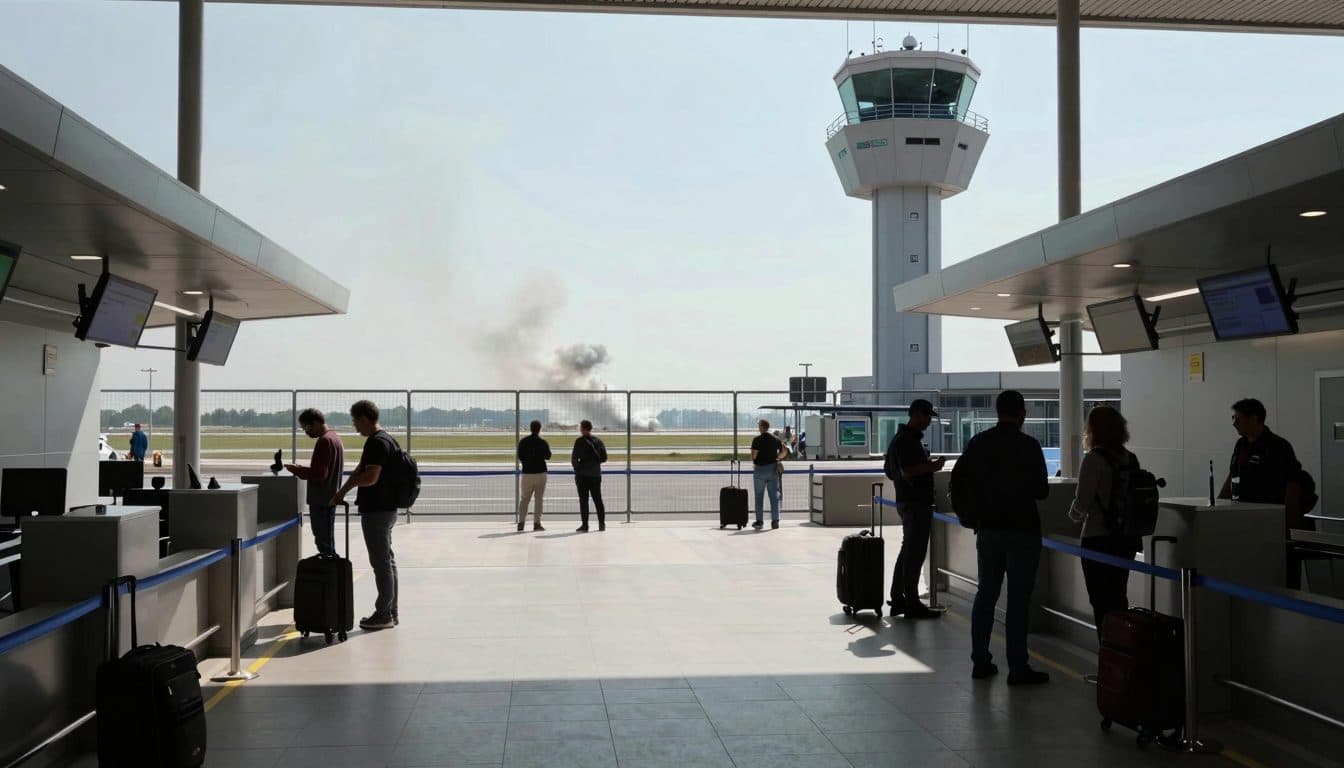 Aeroporto di Zante chiuso dopo l'atterraggio di emergenza di un F-16 greco