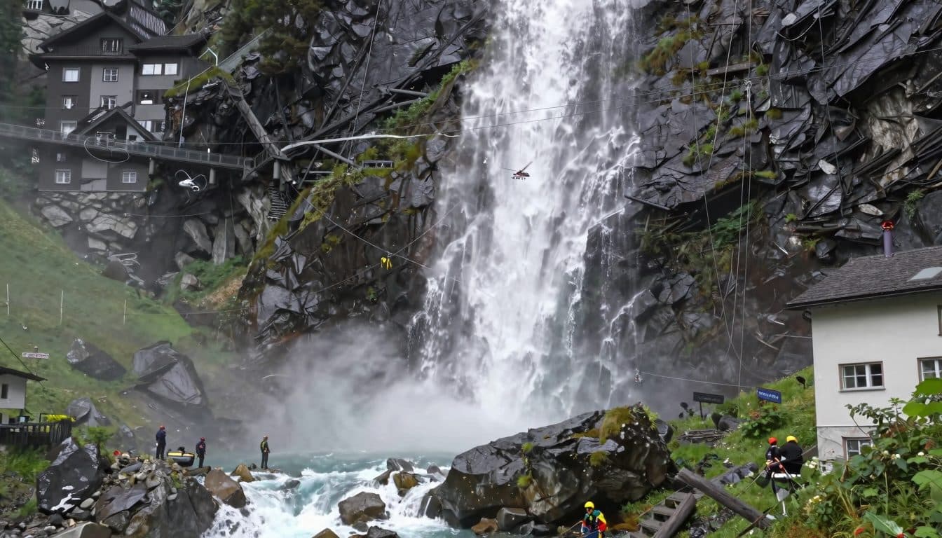 Allieva della polizia precipita allo Stuibenfall: ricerche in Tirolo
