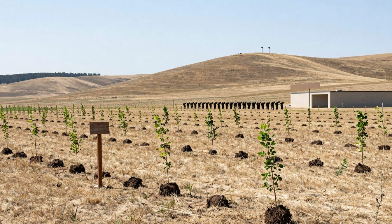 L'area di addestramento militare austriaca testa alberi resistenti al clima in un progetto di ricerca congiunto