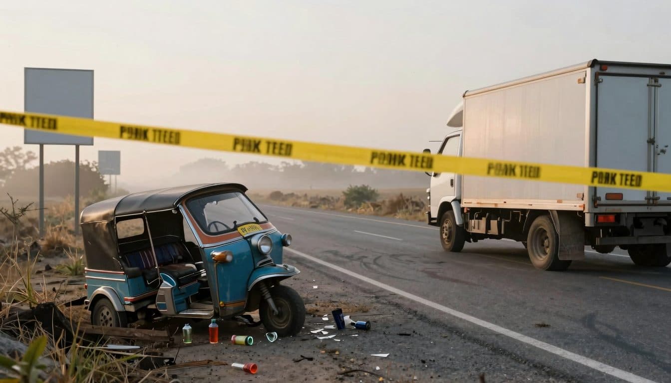 Ferite pericolose in un incidente tra tuk-tuk a Kilb – conducente è fuggito ed era ubriaco