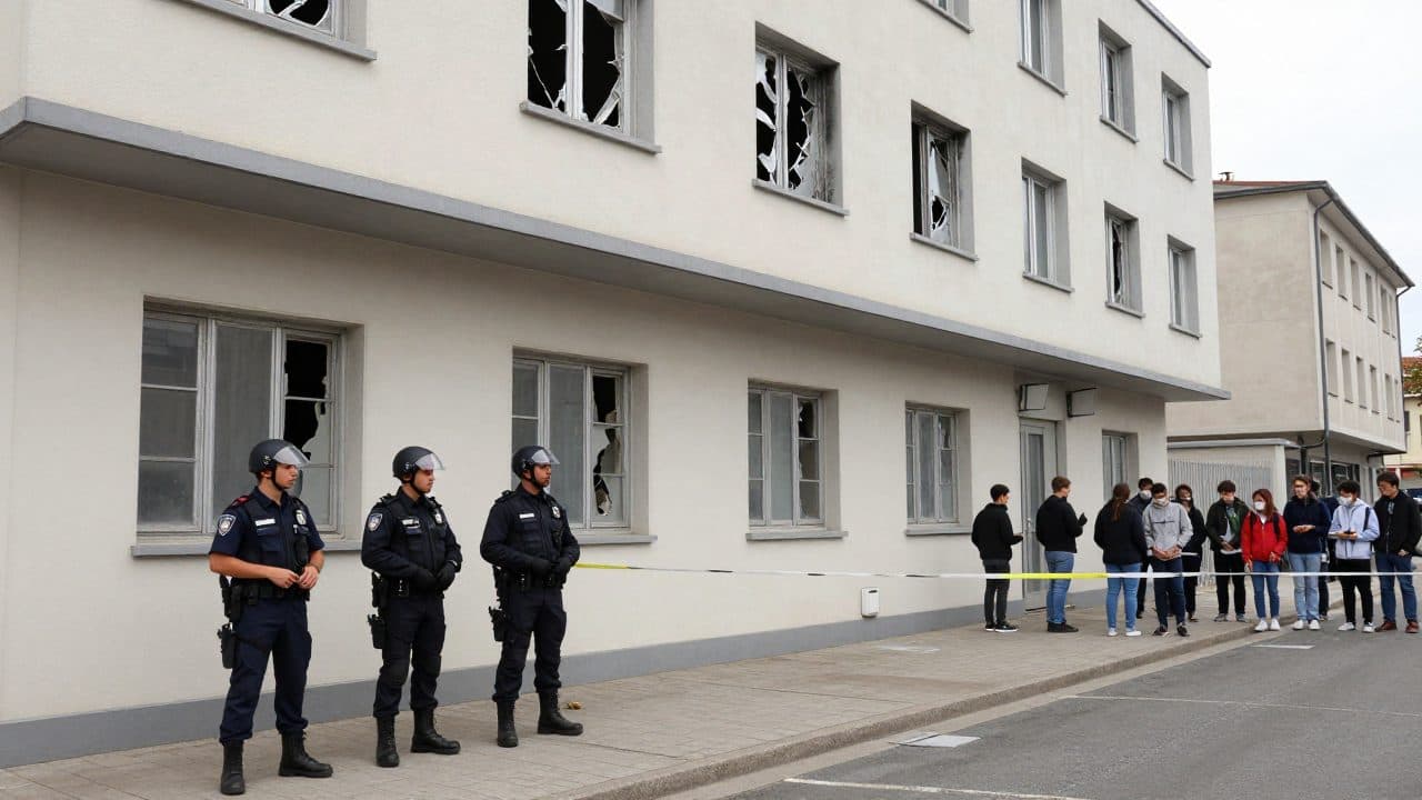 Studenti delle scuole superiori francesi si scontrano con la polizia nelle proteste sulle condizioni scolastiche