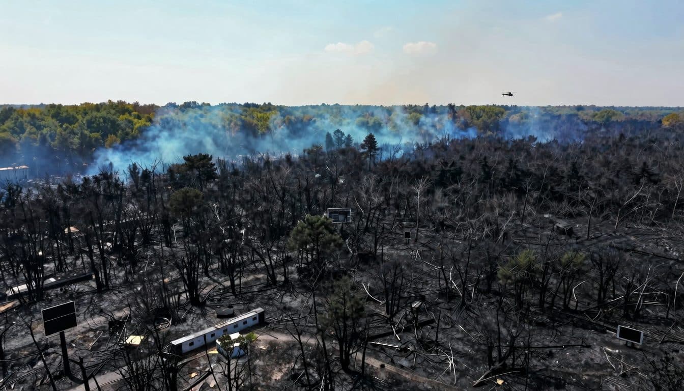 Due arresti dopo l'incendio boschivo vicino a Fontainebleau – 1.300 ettari bruciati