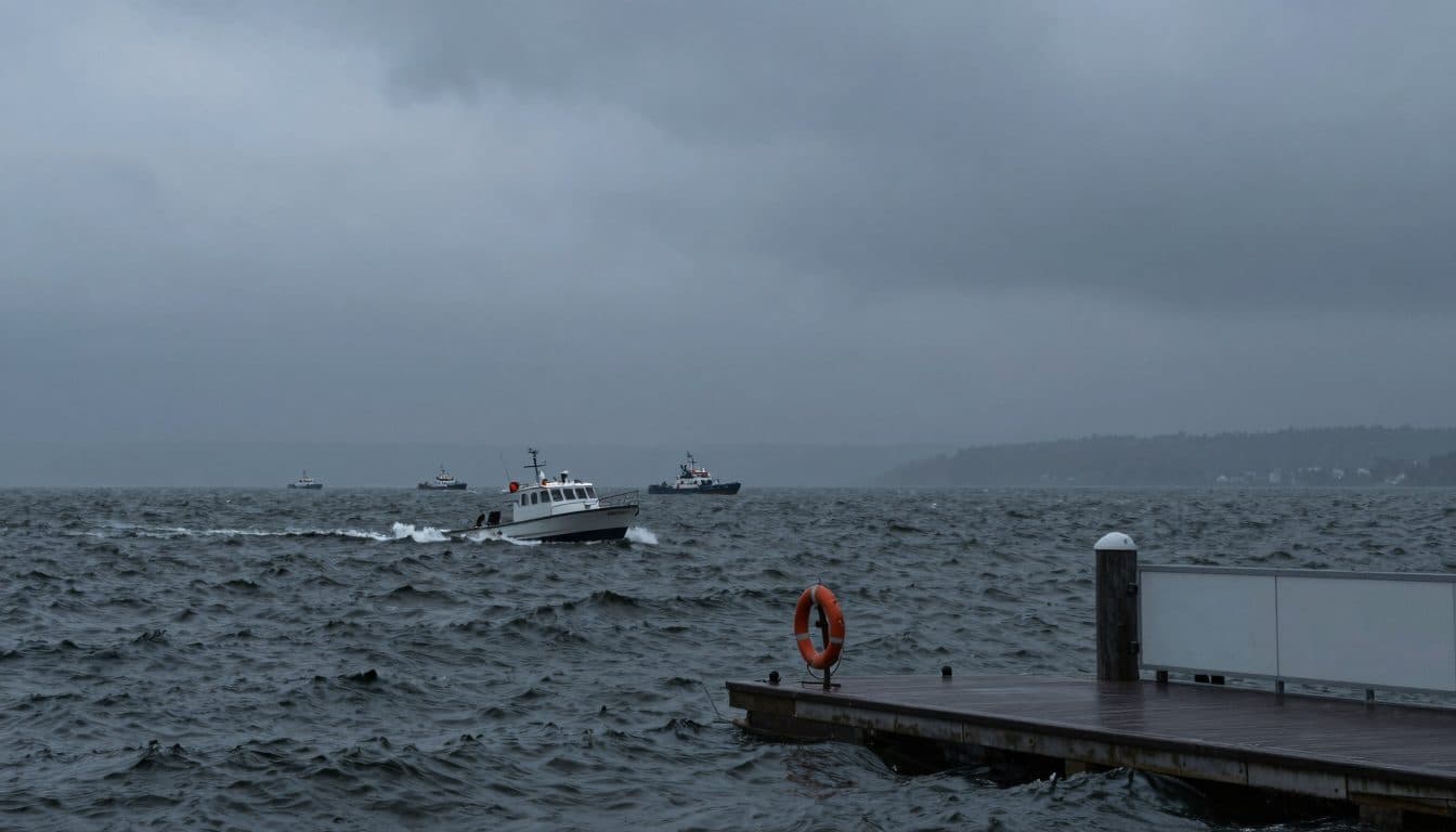 Donna cade da una barca sul lago di Costanza durante una forte mareggiata; il marito ha dato l'allarme