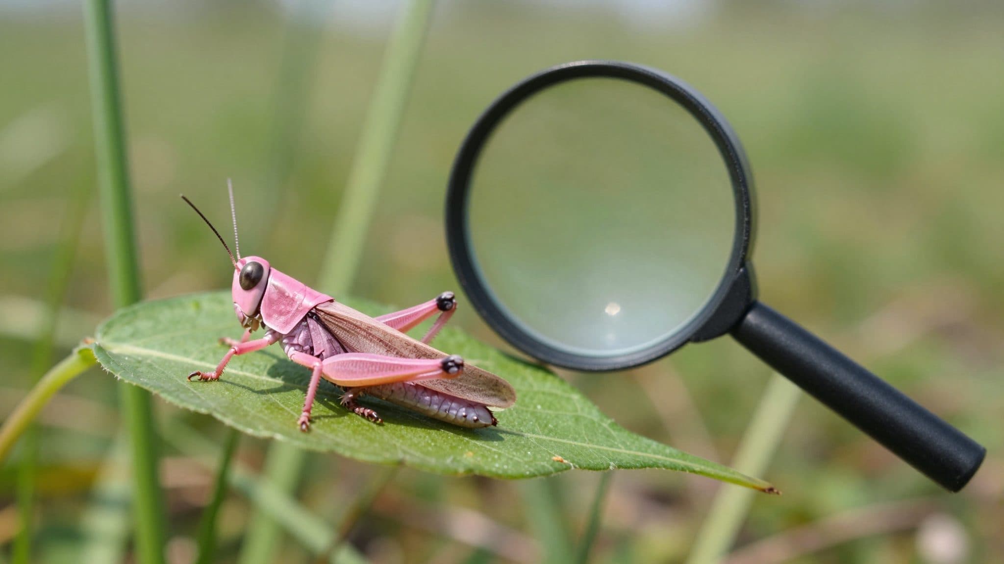 Trovata in Carinzia una cavalletta rosa a causa di una mutazione genetica estremamente rara