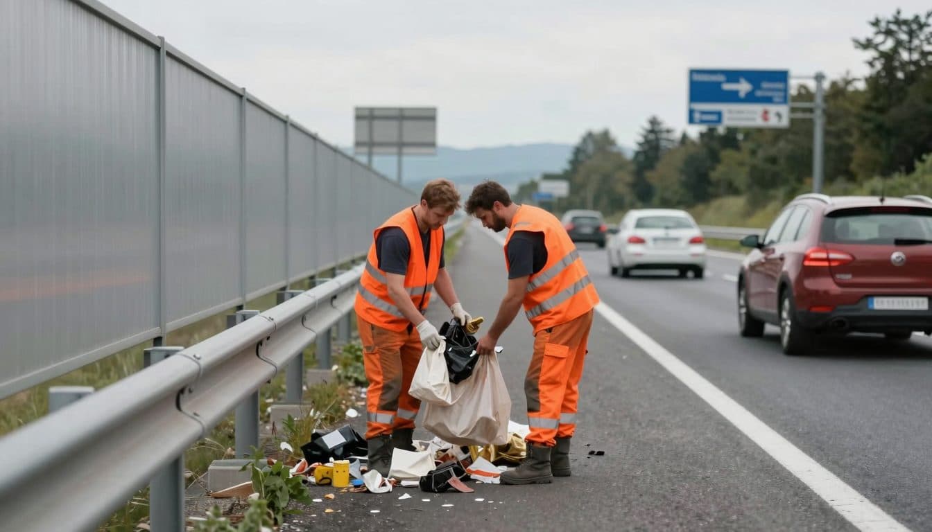 Rifiuti sulle autostrade austriache: nel 2025 raccolte quasi 8.900 tonnellate