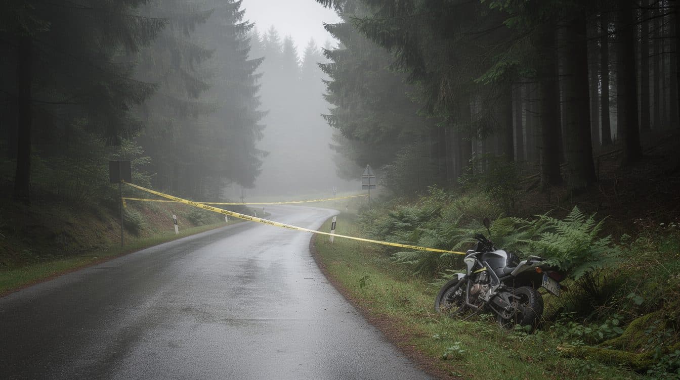 Trovato il corpo di un motociclista disperso nella Foresta Nera