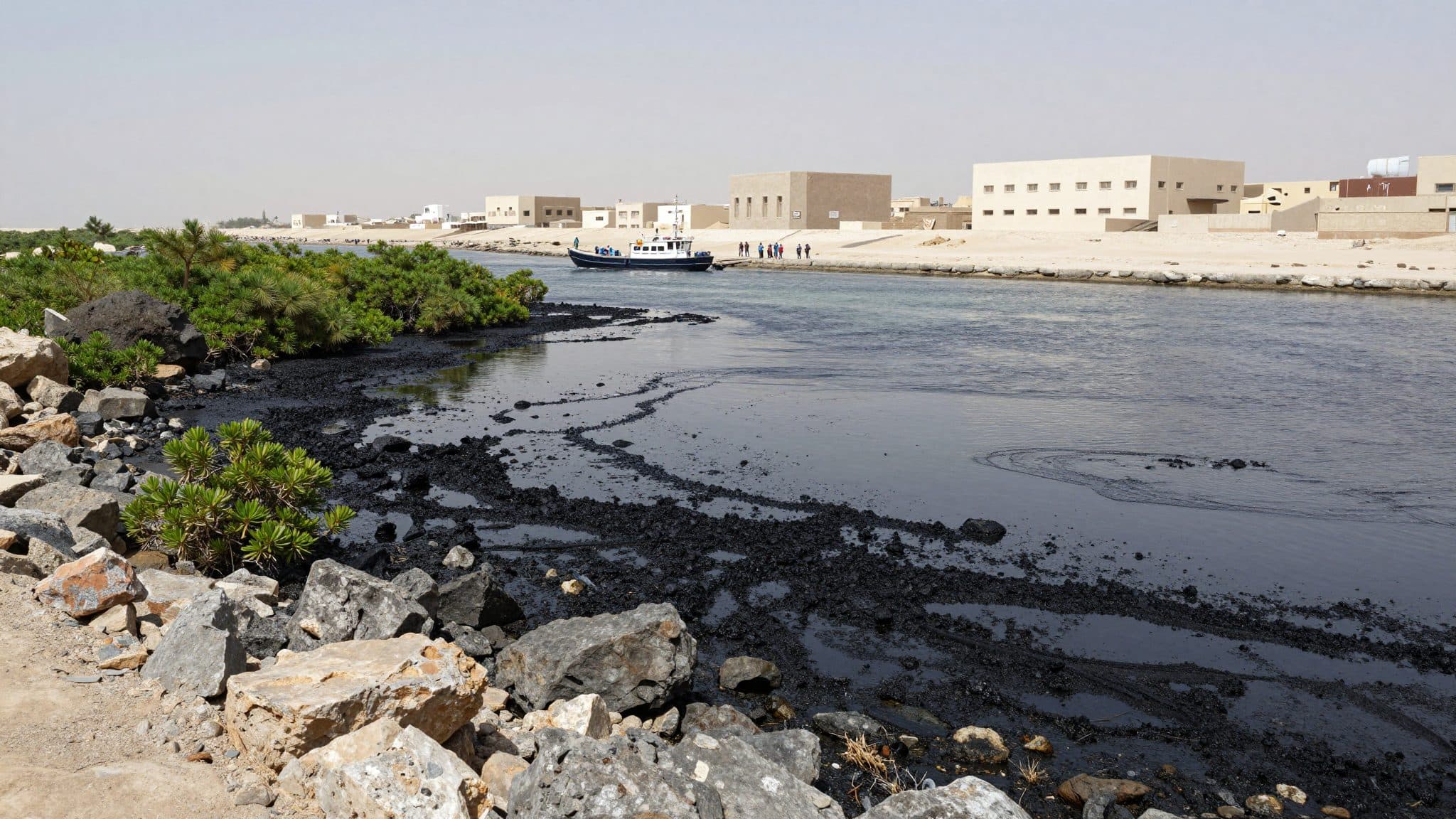 Inquinamento da petrolio sulla costa iraniana: le autorità segnalano aree colpite sulla terraferma e in mare