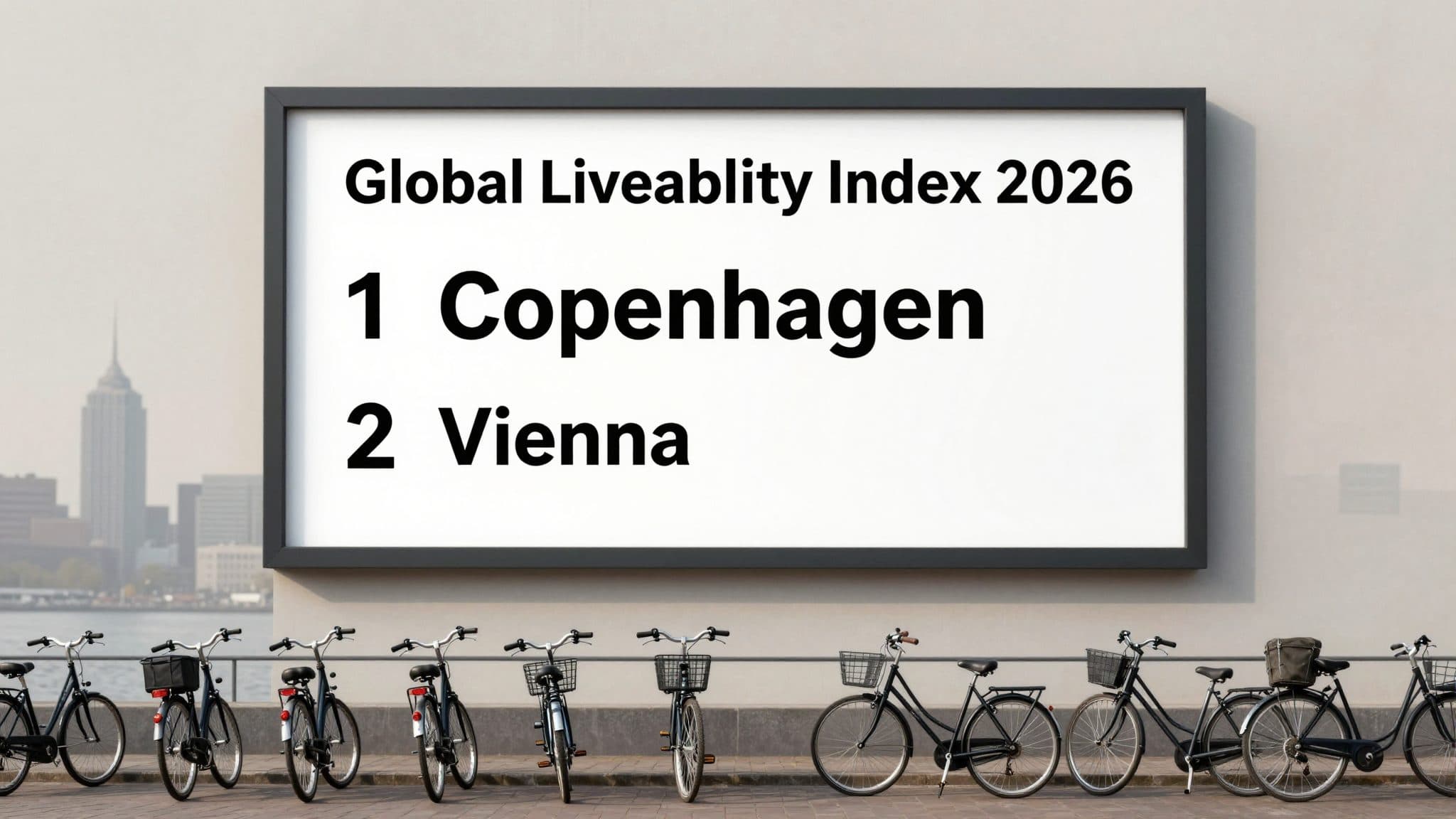 Copenhagen è la città più vivibile del 2026 secondo l'indice EIU